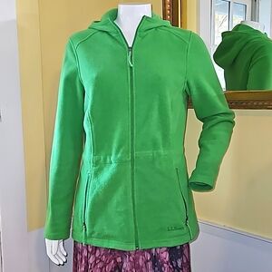 Women's L.L.Bean Hooded Sweater Fleece Coat
